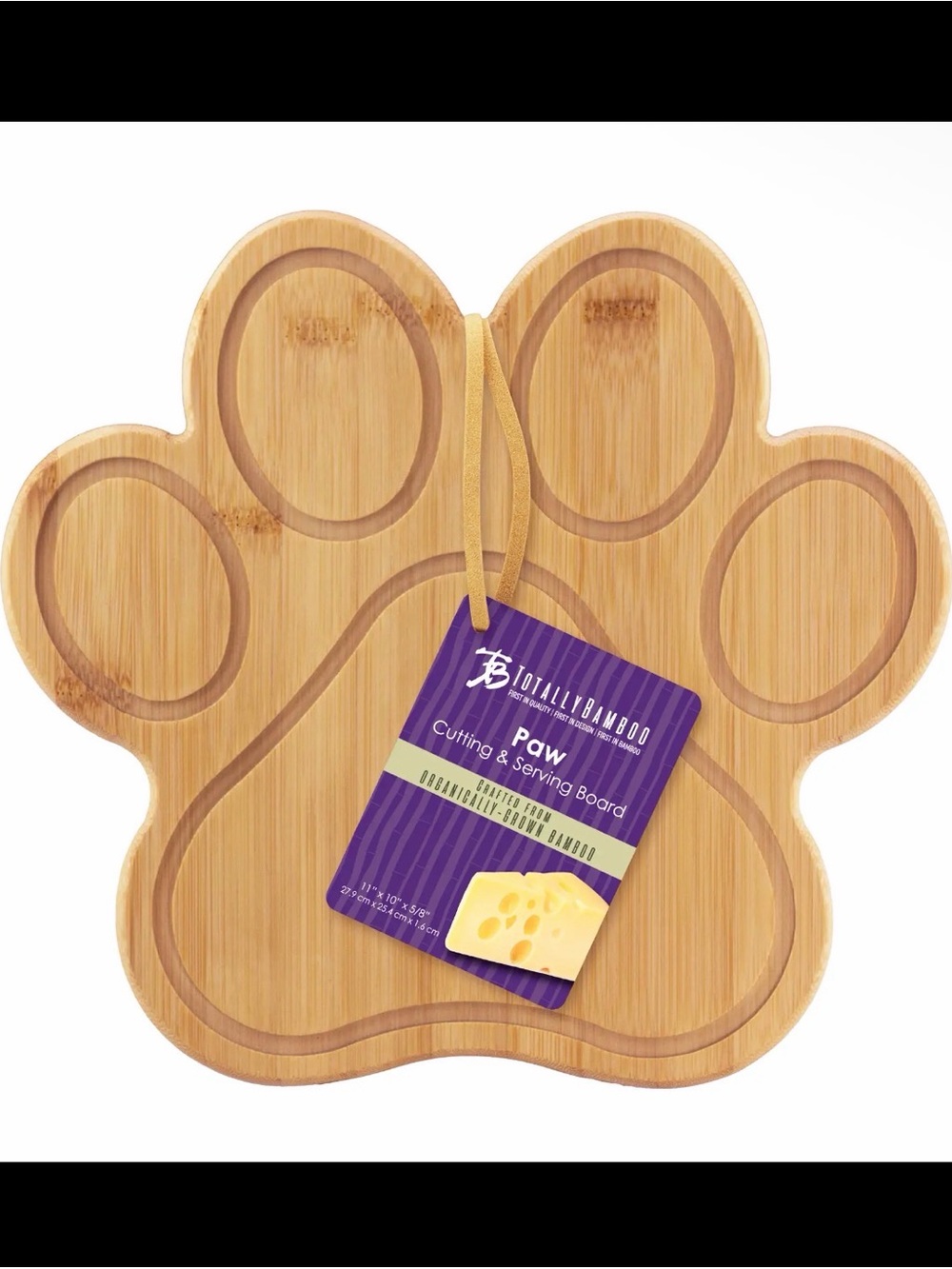 NWT Paw-Shaped Cutting Board & Charcuterie Serving Tray